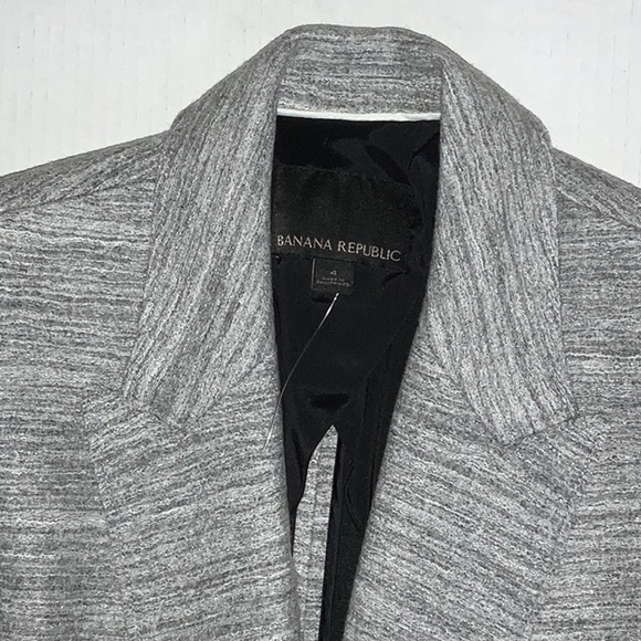 NWOT Banana Republic Blazer Gray - Size 4 - Picture 2 of 6